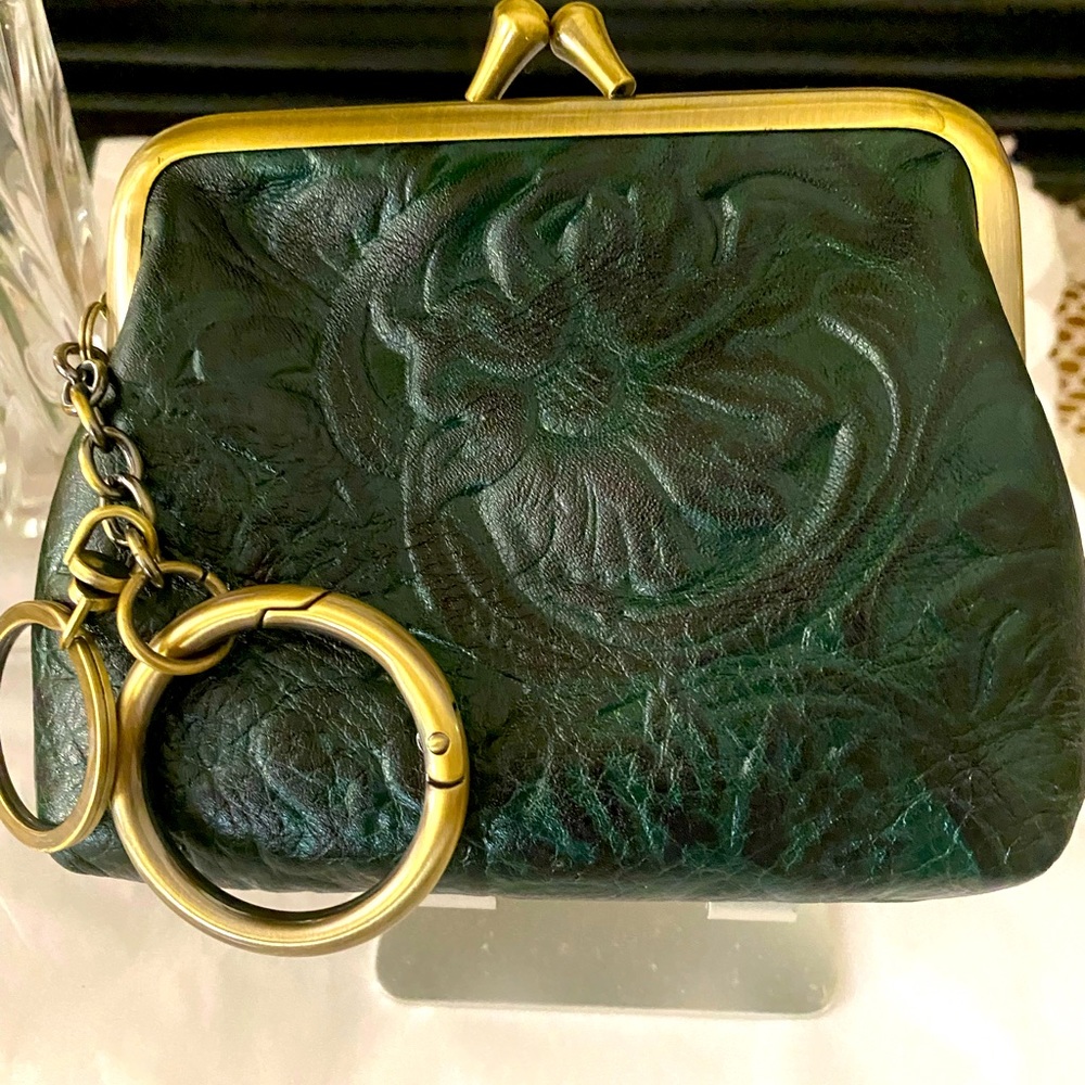 Patricia Nash coin purse new never used green